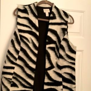Blank & White Wool Vest